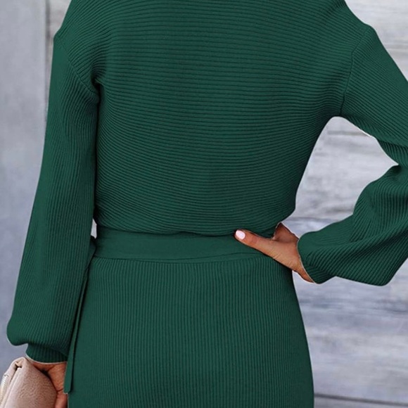 NWOT Wrap sweater dress - Picture 3 of 8